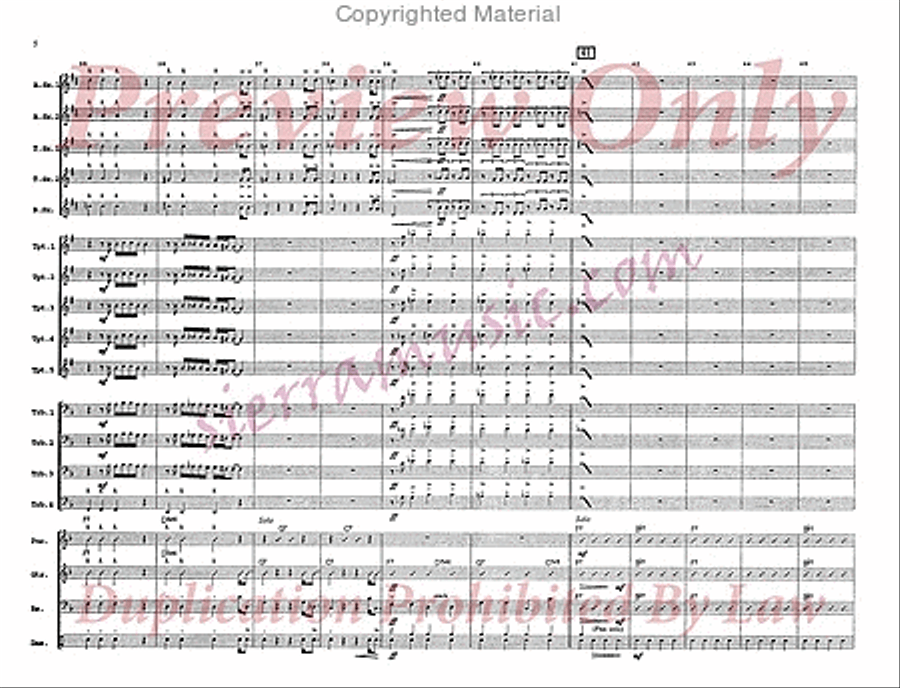 Swee' Pea Big Band scores gallery preview page 6