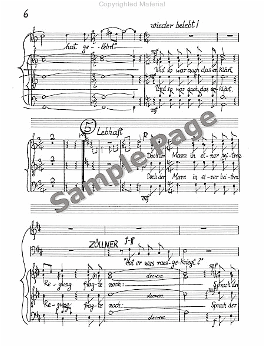 Legende Vom Weisen Score 4-Part scores gallery preview page 9