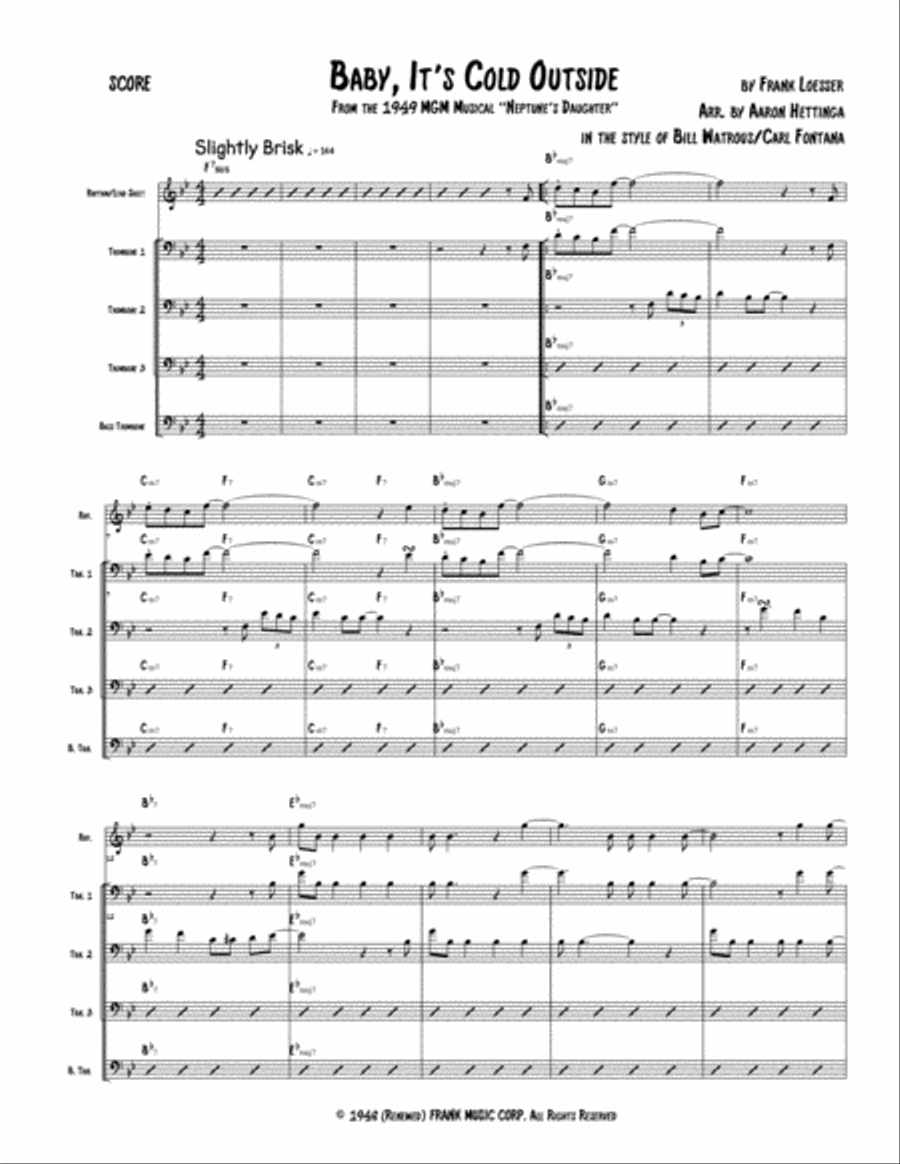 Baby, It's Cold Outside Jazz Ensemble scores gallery preview page 3