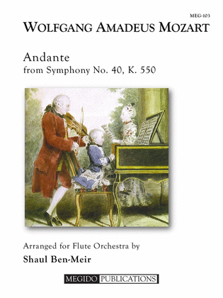 Andante from Symphony No. 40, K. 550 for Flute Orchestra