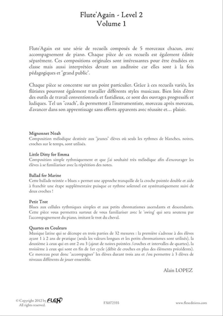 Flute'Again - Level 2 - Volume 1 Flute Solo scores gallery preview page 2