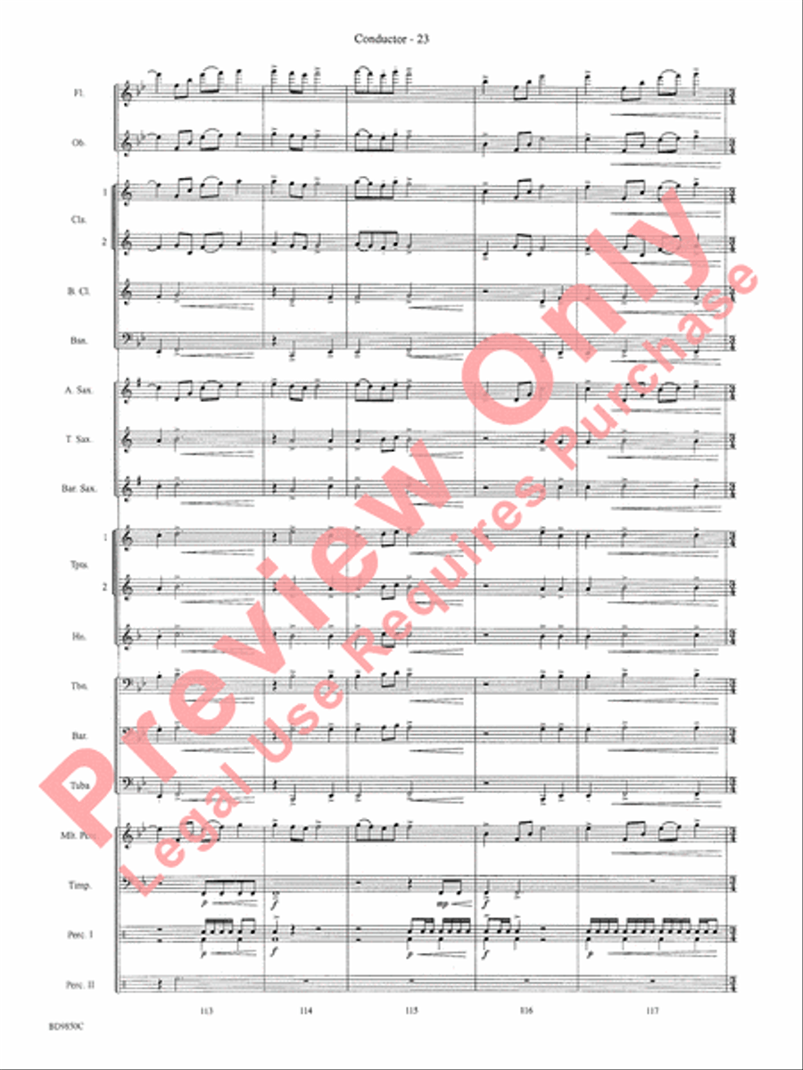 On the Rising Winds Concert Band scores gallery preview page 26