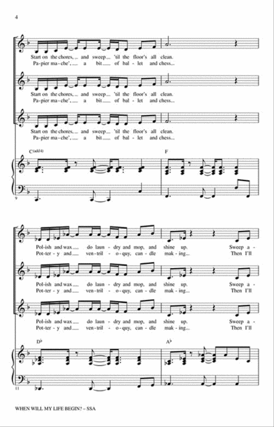 <br>Sheet music extract