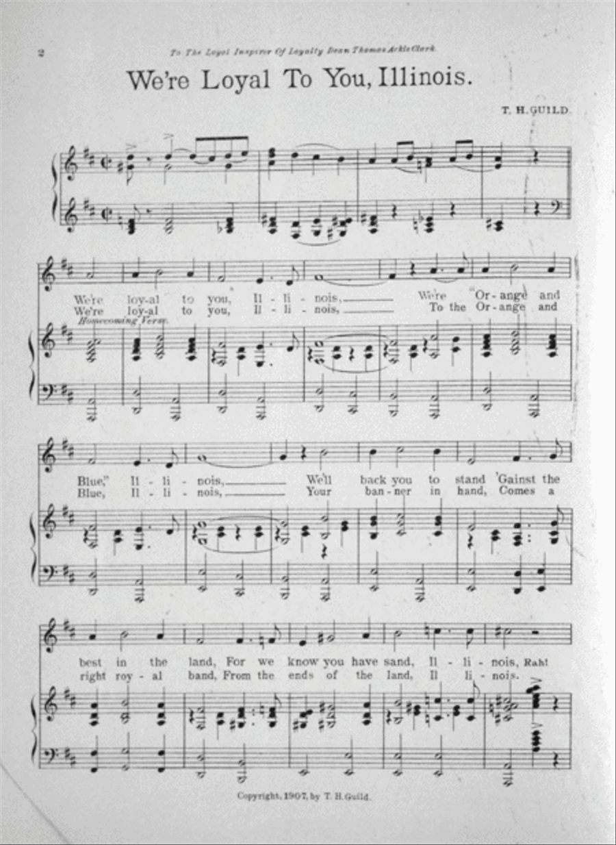 The Illinois Loyalty Song Voice scores gallery preview page 2