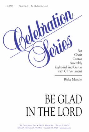 Book cover for Be Glad in the Lord