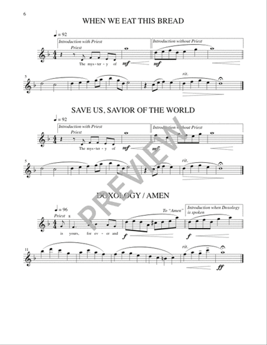 Mass of Christ, Light of the Nations - Instrument edition Flute scores gallery preview page 7