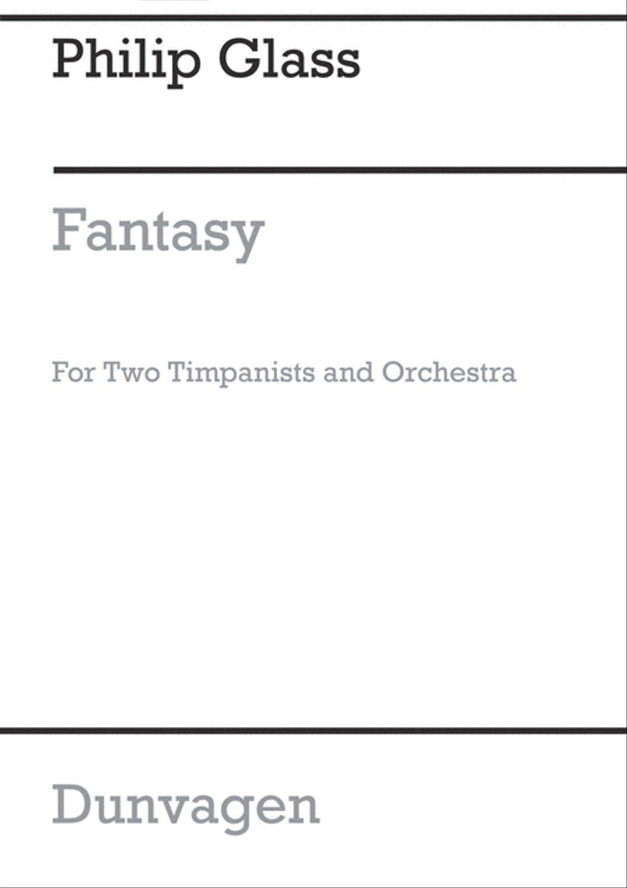 Concerto Fantasy For Two Timpanists And Orchestra Orchestra scores gallery preview page 1