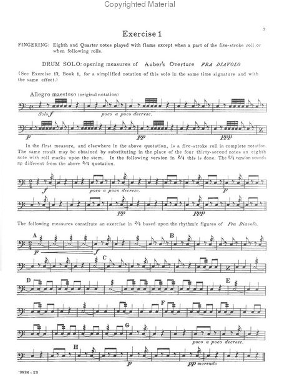 Progressive Studies For the Snare Drum Percussion scores gallery preview page 2