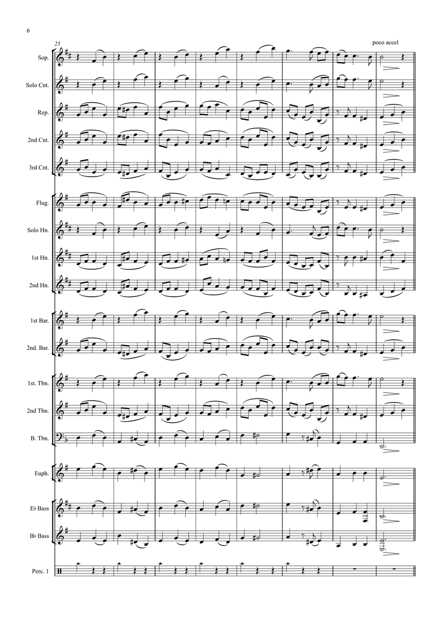 Variations on La Folia - Corelli (Brass Band) Brass Band scores gallery preview page 6