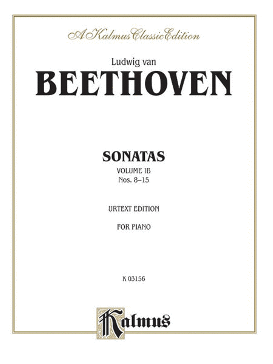 Sonatas (Urtext), Volume 1B Piano Solo scores gallery preview page 1