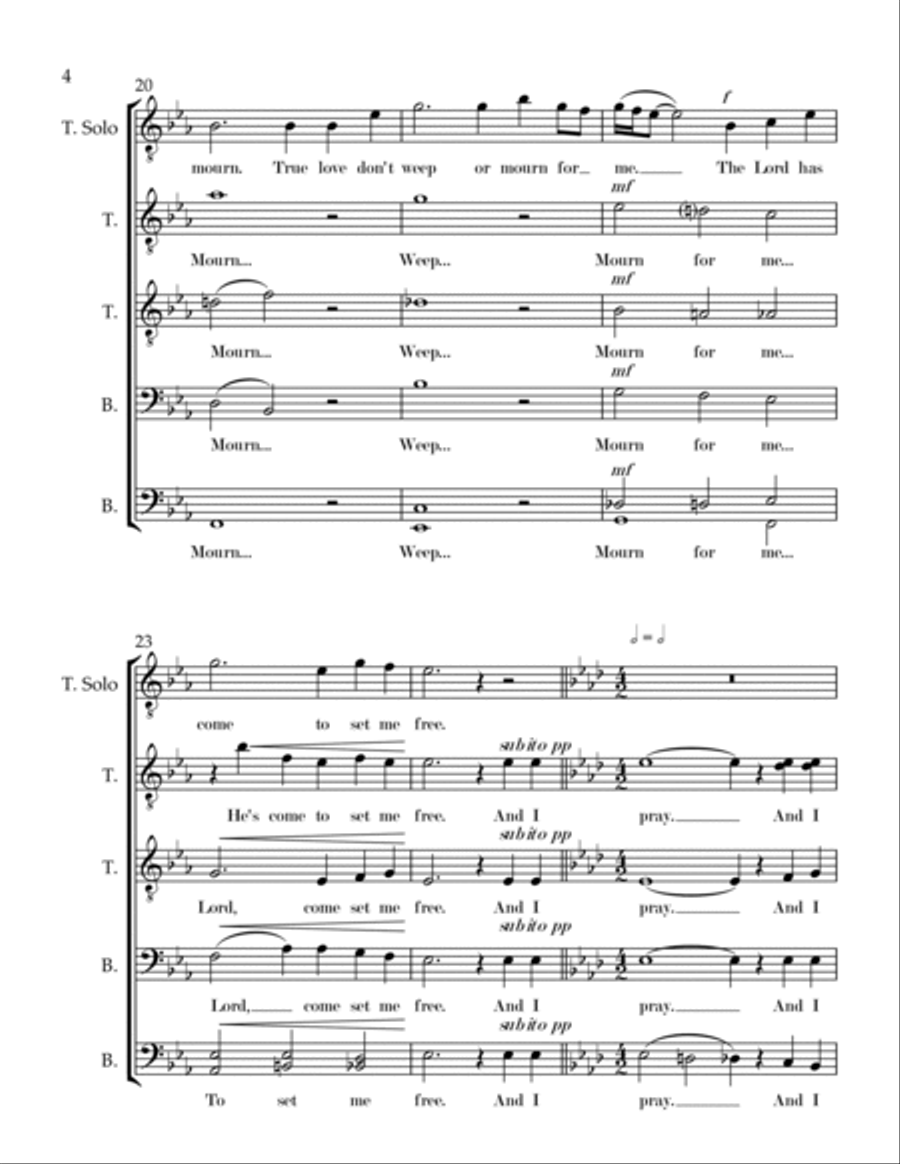 Every Night When the Sun Goes In TTBB scores gallery preview page 4