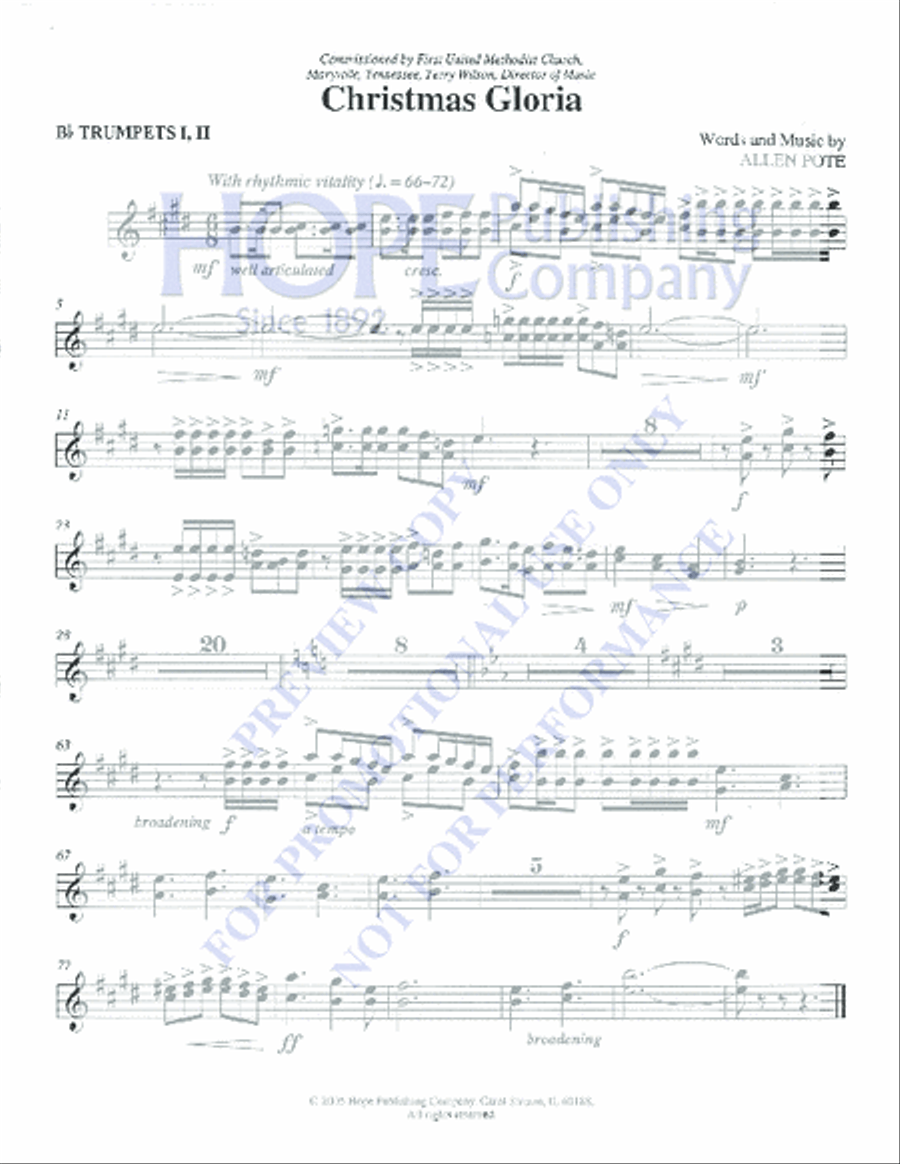 Christmas Gloria Christmas Gloria Choir scores gallery preview page 2
