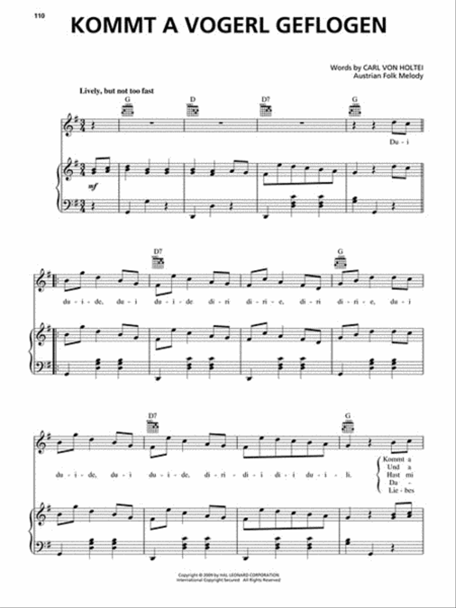 The Big Book of German Songs Piano, Vocal, Guitar scores gallery preview page 4