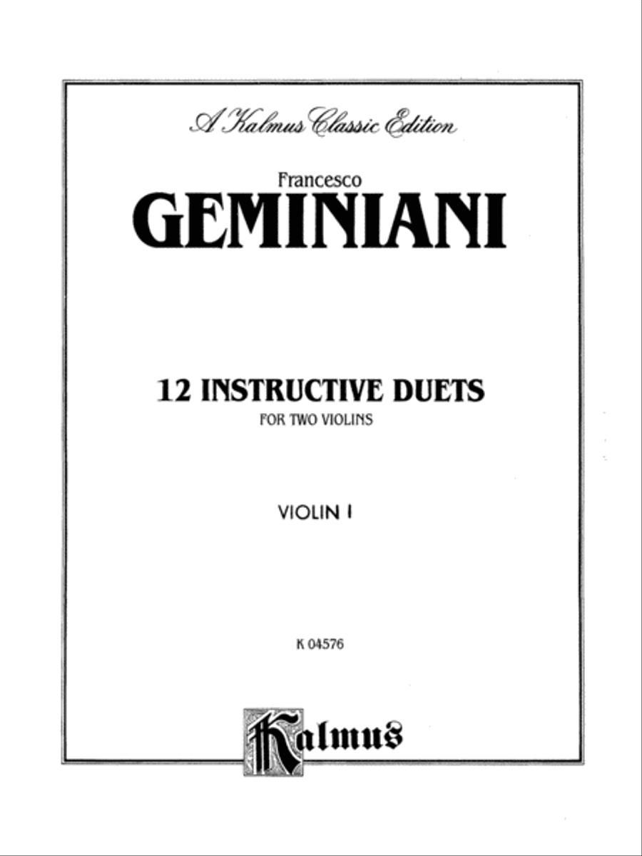 Twelve Instructive Duets