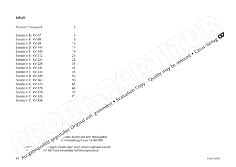 17 Church sonatas Organ Solo scores gallery preview page 97