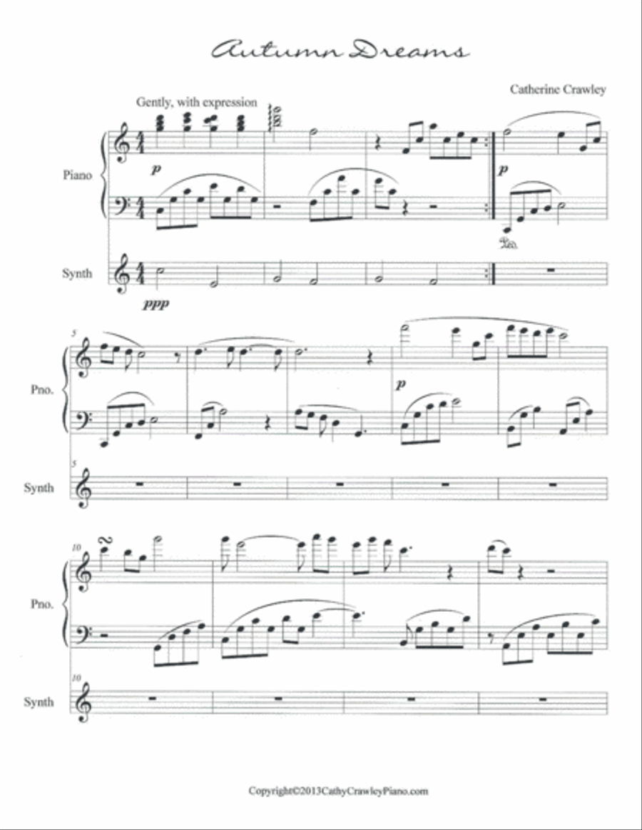 Autumn Dreams Autumn Dreams Piano Method scores gallery preview page 1