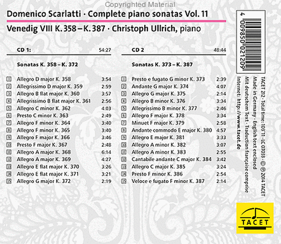 Volume 11: Piano Sonatas