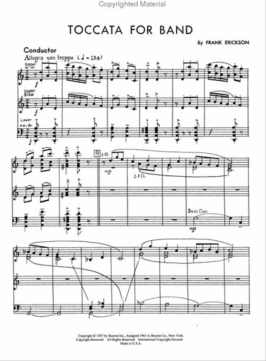 Toccata For Band Concert Band scores gallery preview page 2