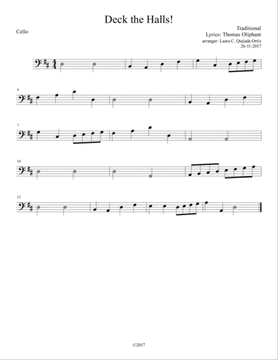 Deck the Halls! Beginning Children String Orchestra, PARTS ONLY String Orchestra scores gallery preview page 1