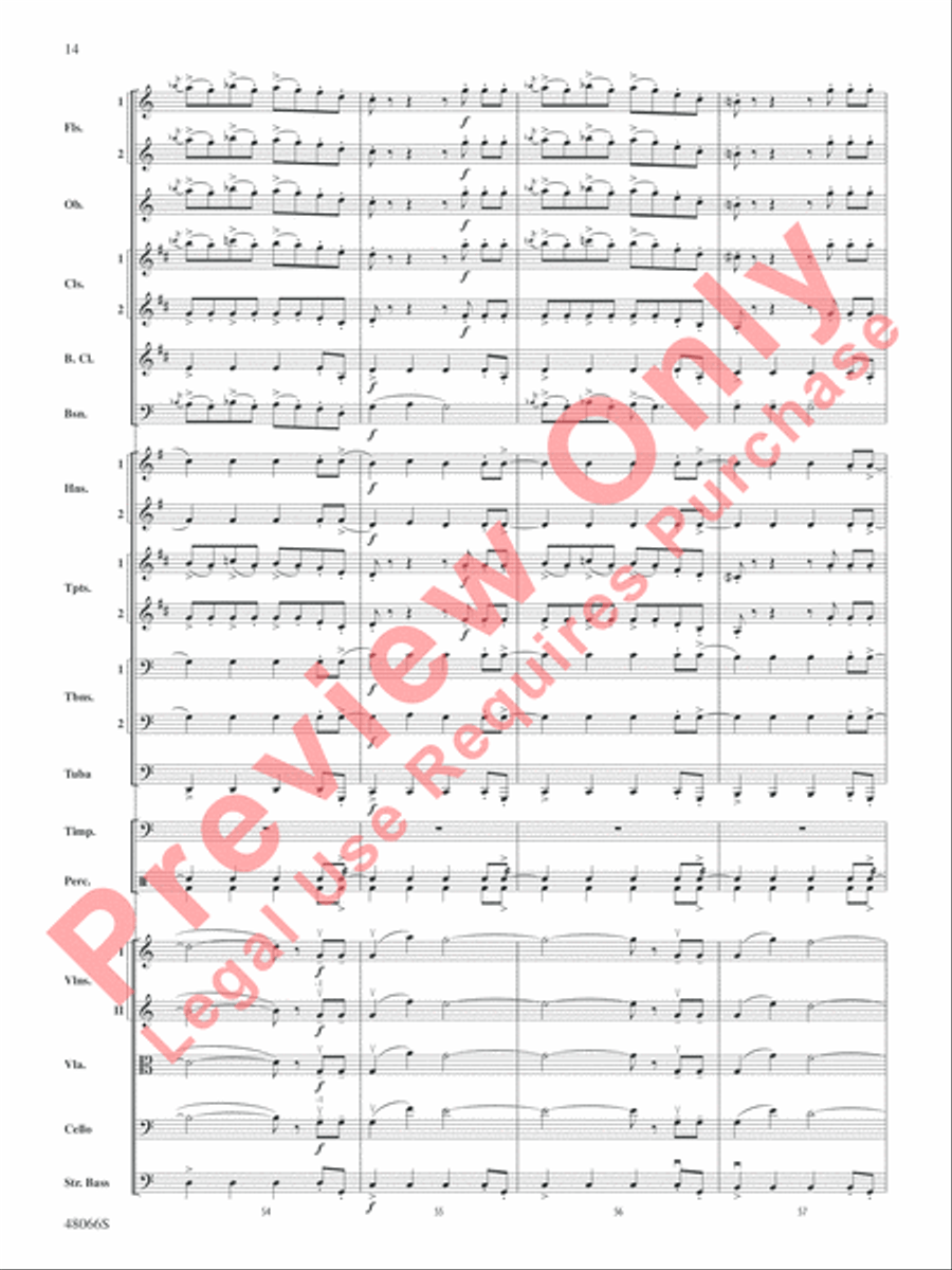 Blue Tango Full Orchestra scores gallery preview page 15
