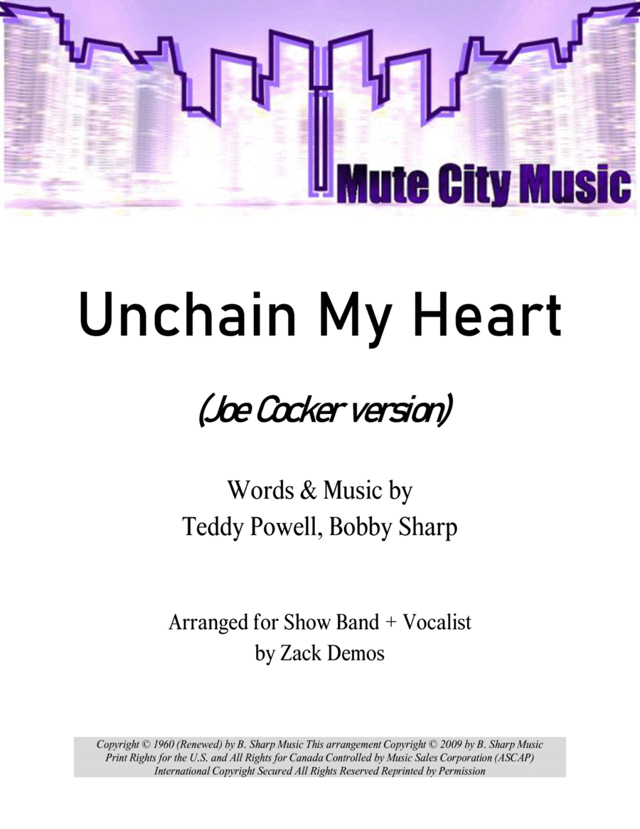 Unchain My Heart Unchain My Heart Large Ensemble scores gallery preview page 1