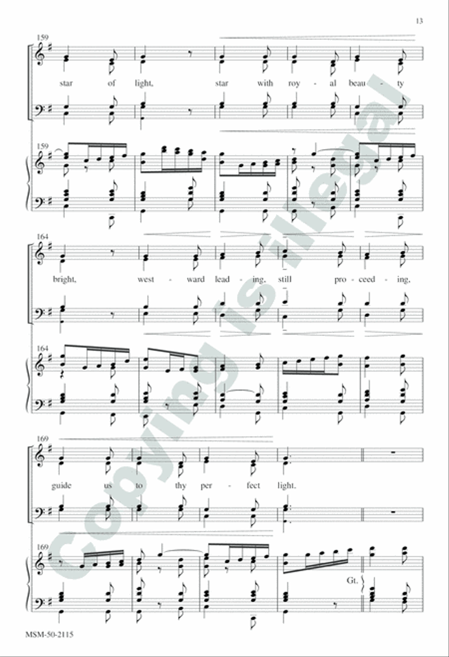 We Three Kings 4-Part scores gallery preview page 13
