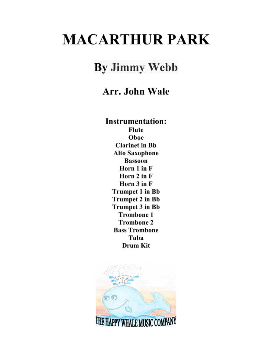 Macarthur Park Macarthur Park Large Ensemble scores gallery preview page 1