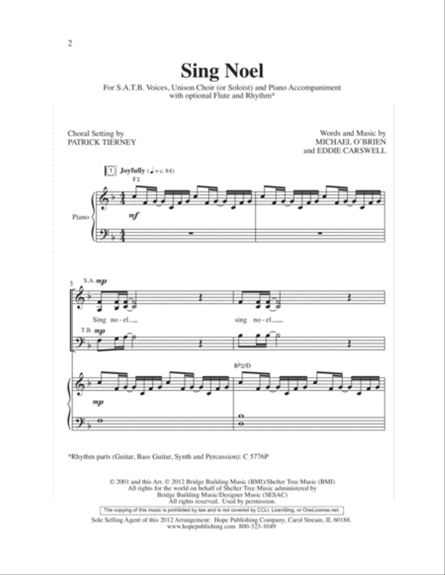 Sing Noel 4-Part scores gallery preview page 3