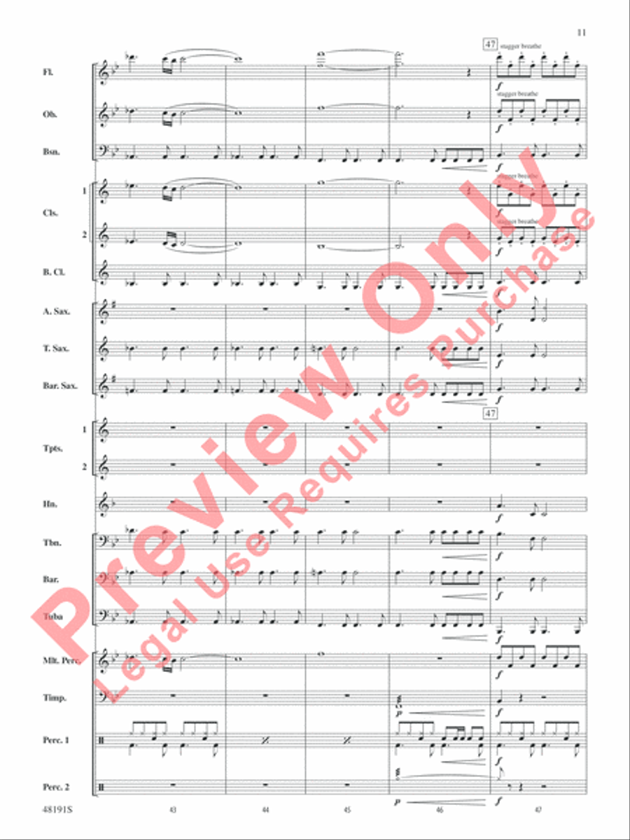 The Never Ending Story Concert Band scores gallery preview page 12