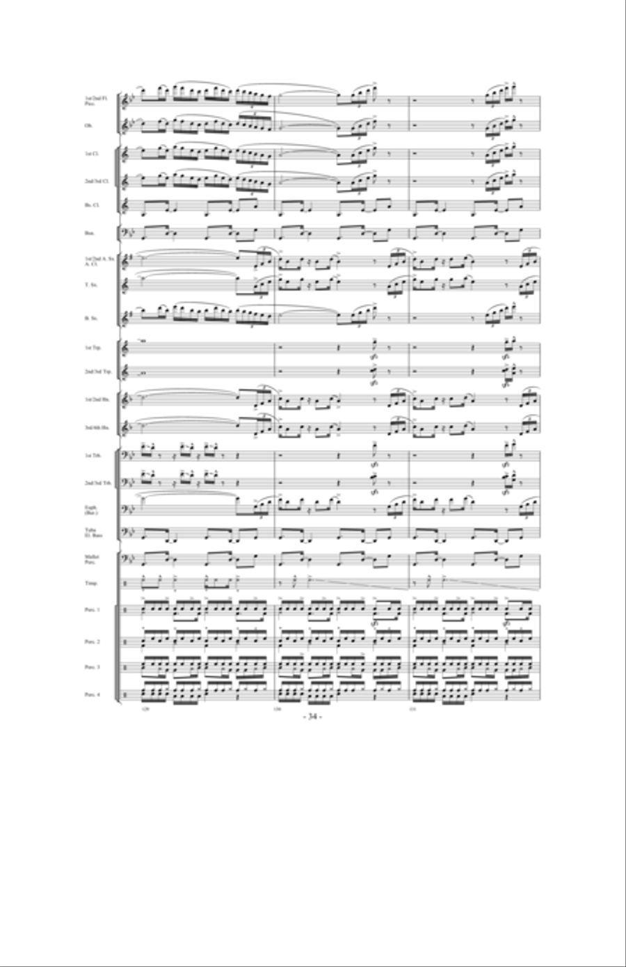 Brazil: Ceremony, Song and Samba Concert Band scores gallery preview page 33