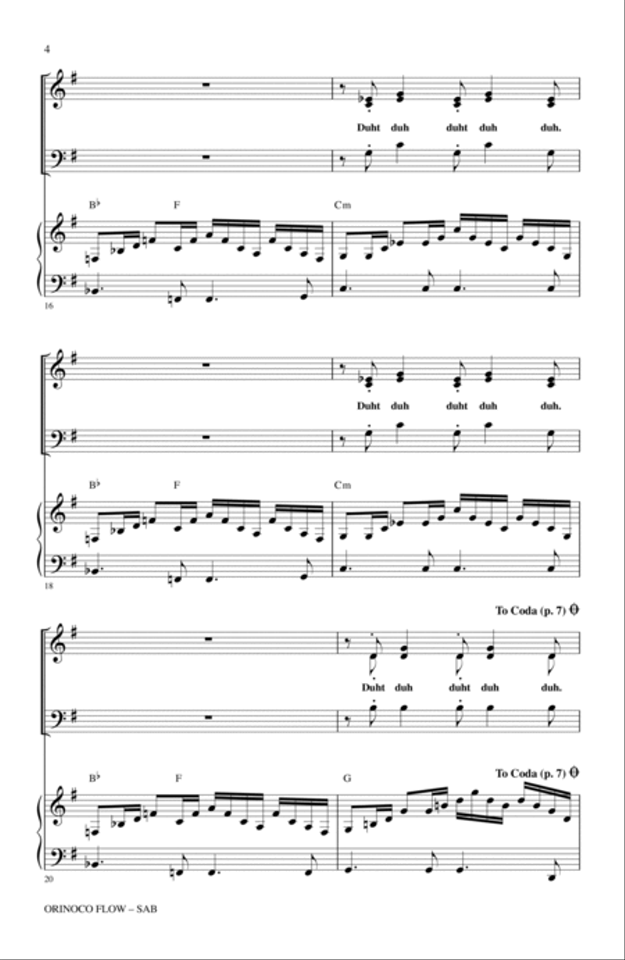 Orinoco Flow (arr. Kirby Shaw) 3-Part scores gallery preview page 3