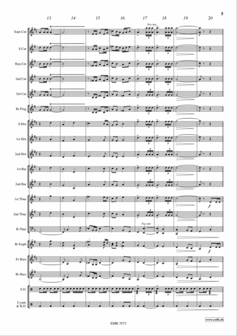 Walking with God Brass Band scores gallery preview page 6