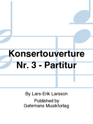 Konsertouverture Nr. 3 - Partitur