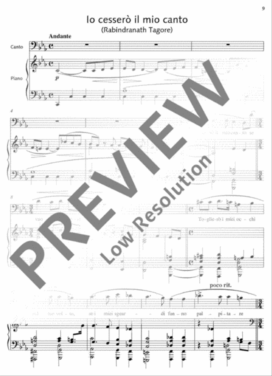 Liriche Liriche Tenor Voice scores gallery preview page 10