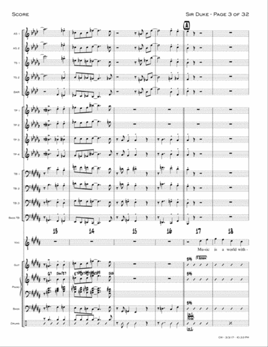 Sir Duke Jazz Ensemble scores gallery preview page 3