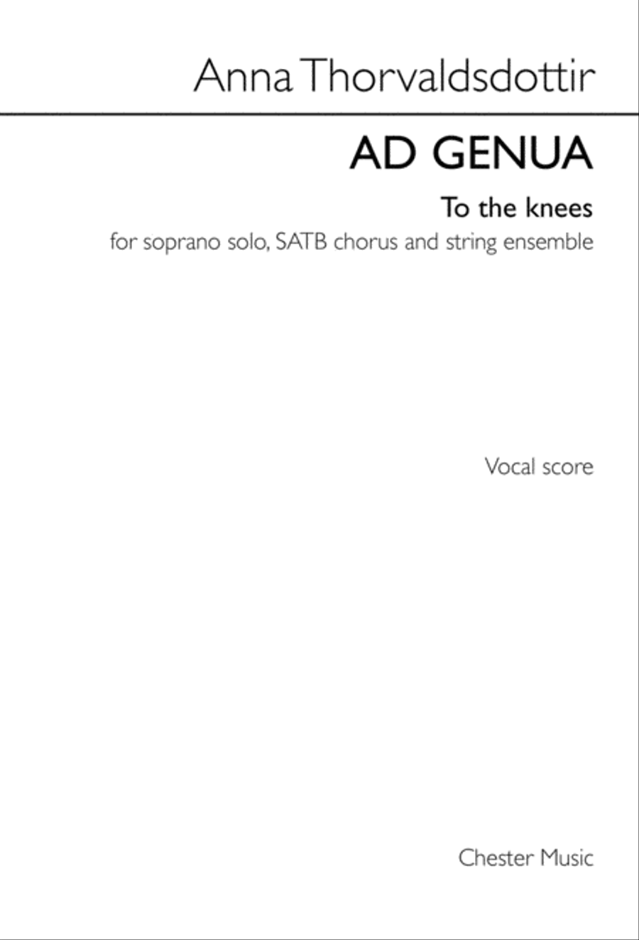 Ad Genua (To the Knees) Ad Genua (To the Knees) 4-Part scores gallery preview page 1