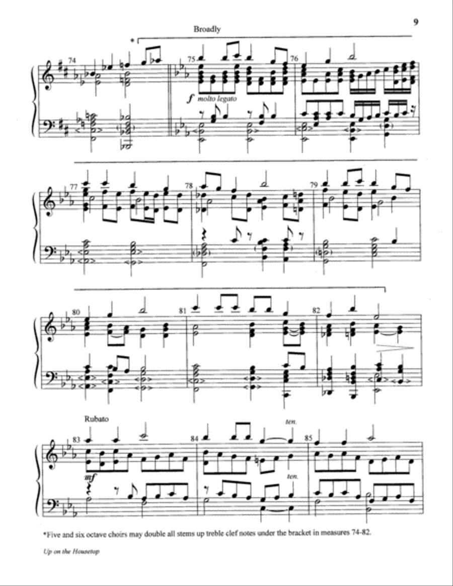 Up on the Housetop 5-Octaves scores gallery preview page 18