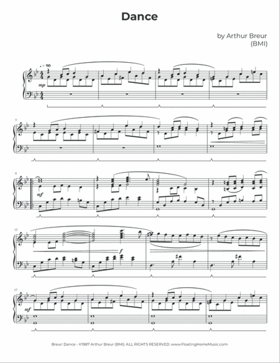 Dance - Piano Solo Piano Method scores gallery preview page 2
