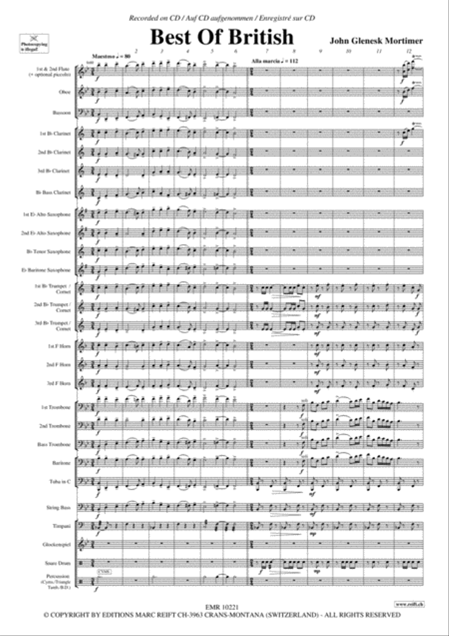 Best Of British Concert Band scores gallery preview page 4