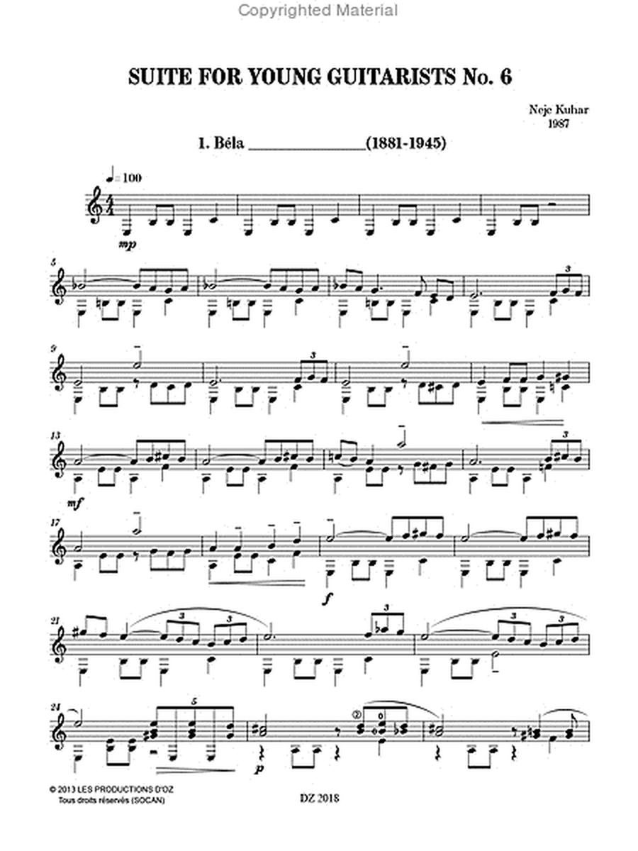 Suite for Young Guitarists No. 6