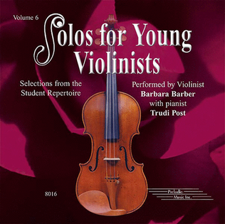Book cover for Solos for Young Violinists, Volume 6