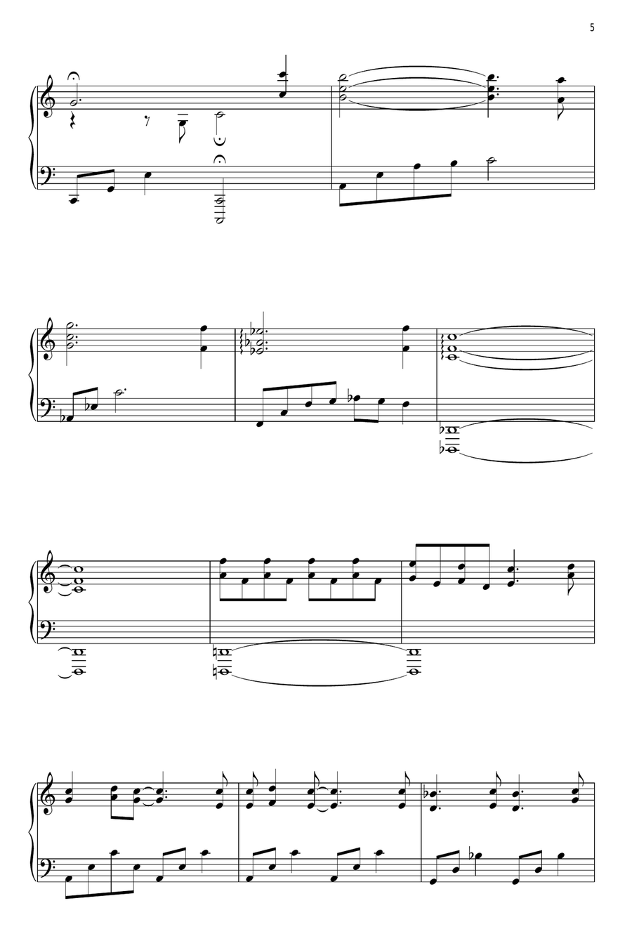 London Skies - A John Lennon Suite Piano Solo scores gallery preview page 5