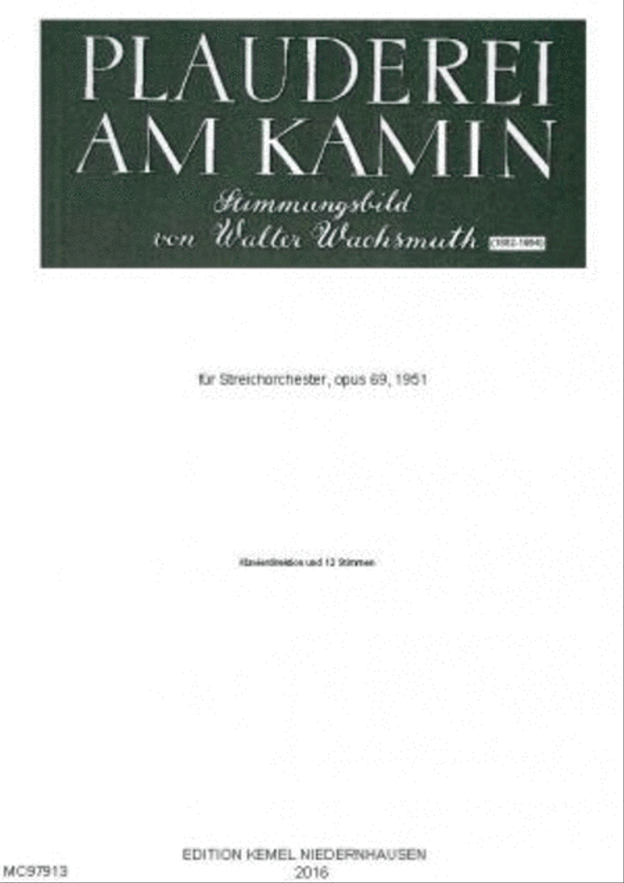 Plaudereien am Kamin String Orchestra scores gallery preview page 1