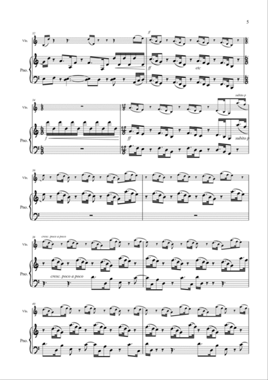 The Casting Of Bones String Duet scores gallery preview page 5