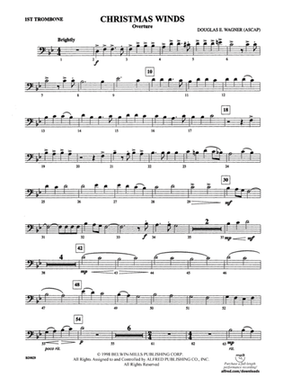 Christmas Winds (Overture): 1st Trombone