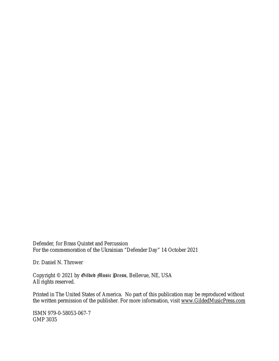 Defender, Op. 113 Chamber Music scores gallery preview page 2