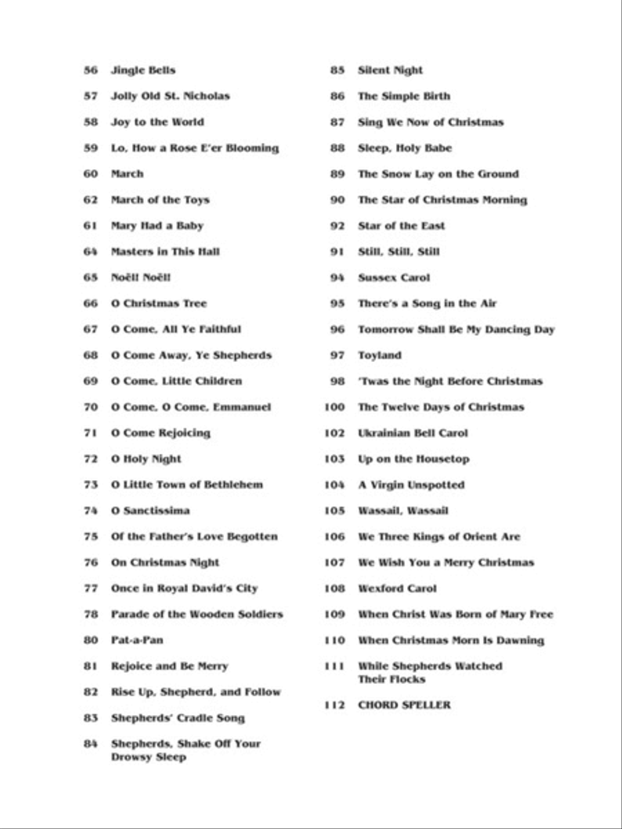 The Easy Christmas Carols Fake Book Piano scores gallery preview page 3