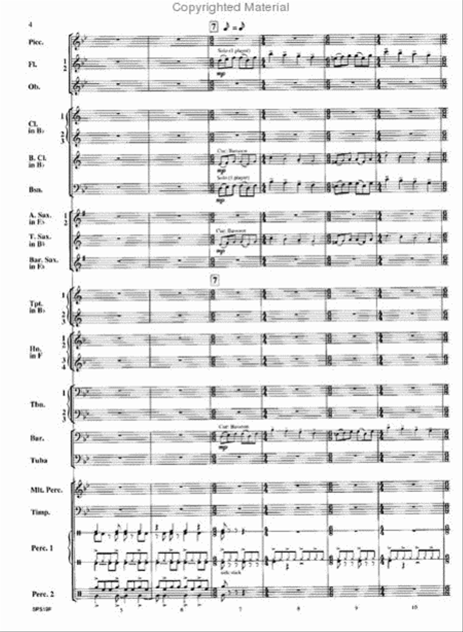 Cielo De Oro Concert Band scores gallery preview page 3