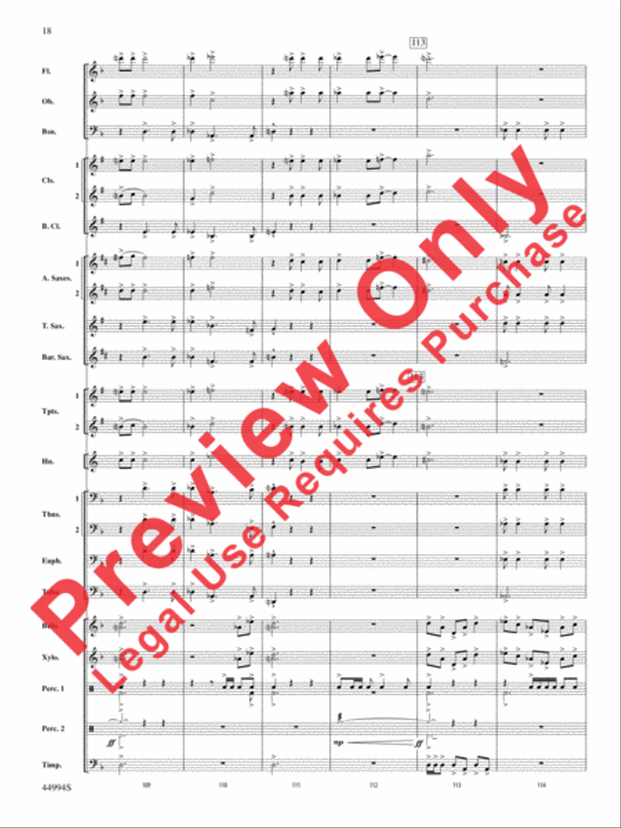 In tantum lux Concert Band scores gallery preview page 38