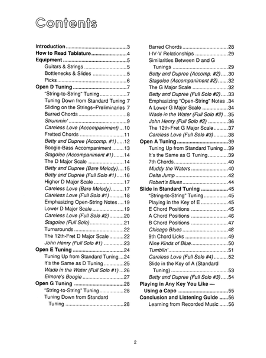 Learn to Play Bottleneck Guitar Guitar scores gallery preview page 3
